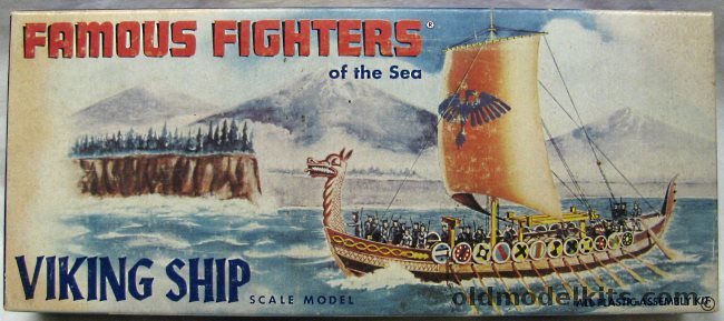 Aurora 1/80 Viking Ship Famous Fighters of the Sea, 320 plastic model kit